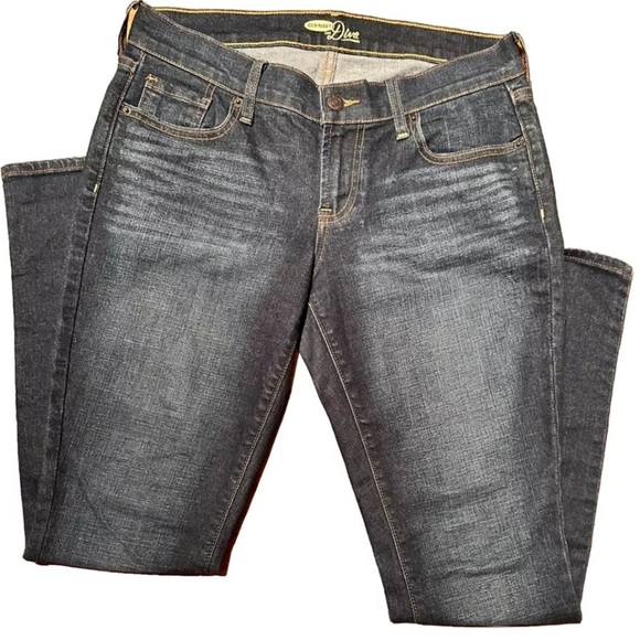 Old Navy Size 4 Short THE DIVA SKINNY JEANS Dark Wash Low Cut Blue EUC - Picture 6 of 6